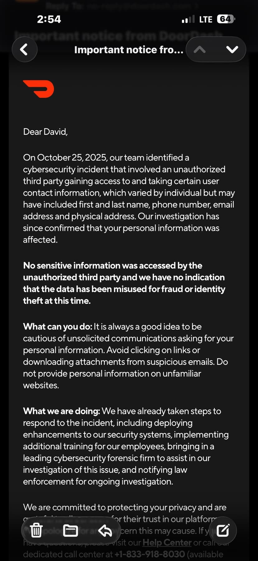 DoorDash data breach exposes personal info after social engineering attack