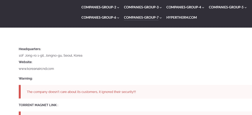 Korean Air discloses data breach after the hack of its catering and duty-free supplier
