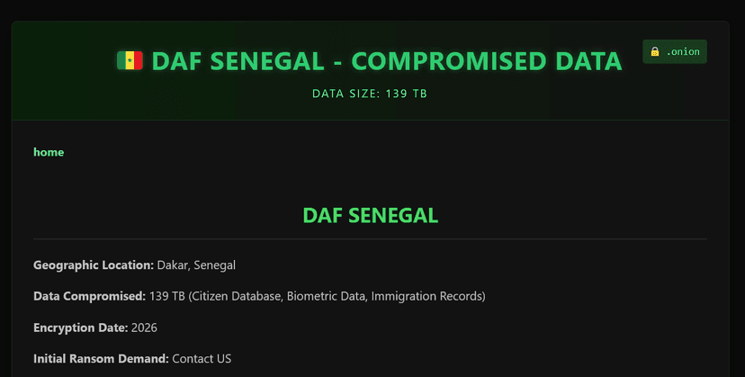 Senegal shuts National ID office after ransomware attack