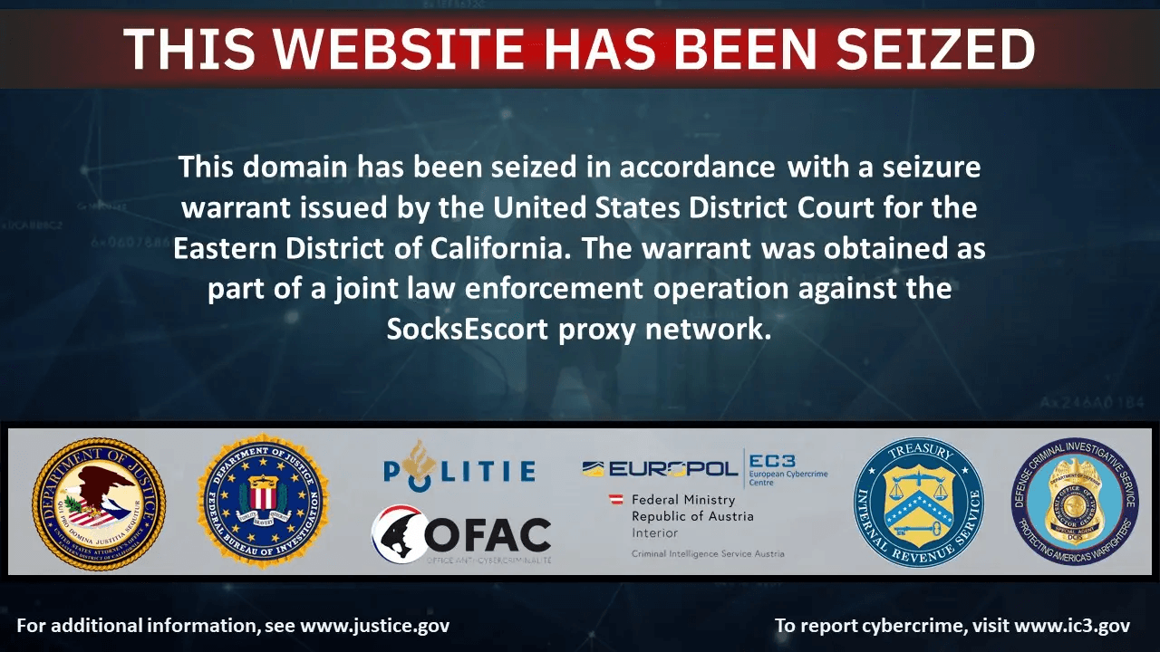 SocksEscort Proxy Service AVrecon botnet