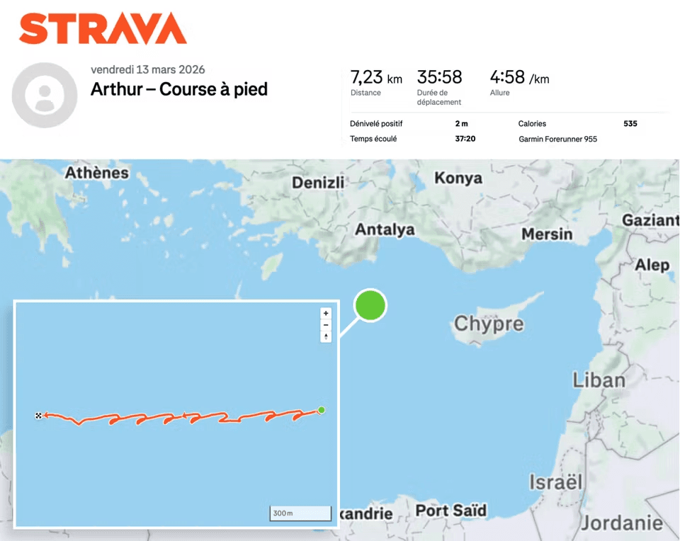 aircraft carrier Charles de Gaulle position leak